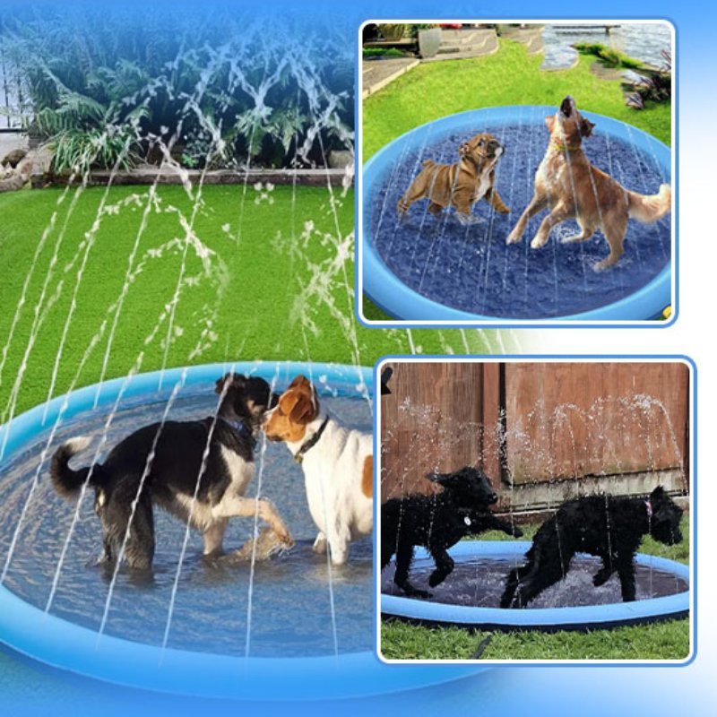 PISCINE POUR CHIENS AVEC JETS - MON TOUTOU