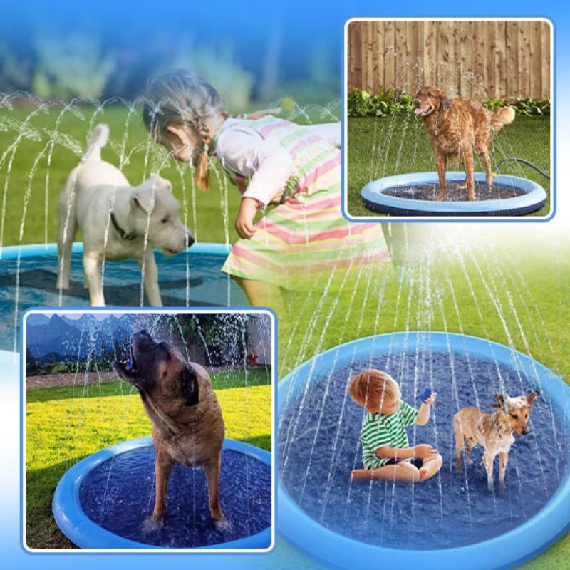 PISCINE POUR CHIENS AVEC JETS - MON TOUTOU
