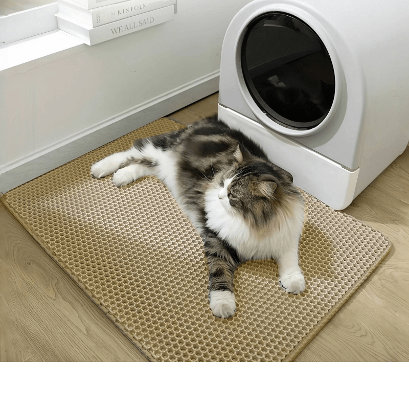 TAPIS POLYMÈRE POUR LITIÈRE | CleanPaw™ - MON TOUTOU