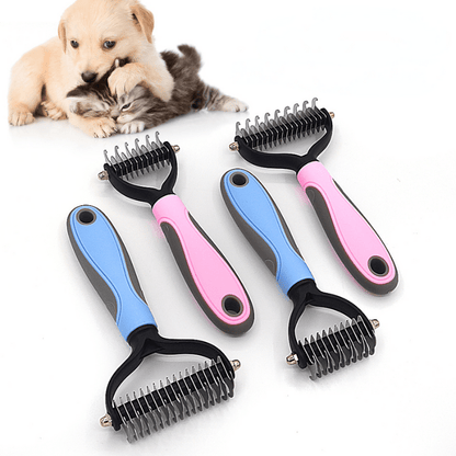 BROSSE POUR CHIEN ET CHAT DOUBLE FACE - MON TOUTOU