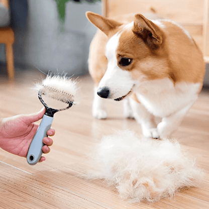 BROSSE POUR CHIEN ET CHAT DOUBLE FACE - MON TOUTOU