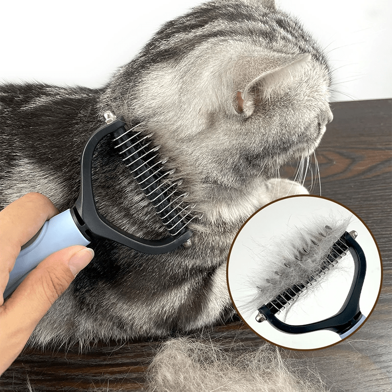 BROSSE POUR CHIEN ET CHAT DOUBLE FACE - MON TOUTOU