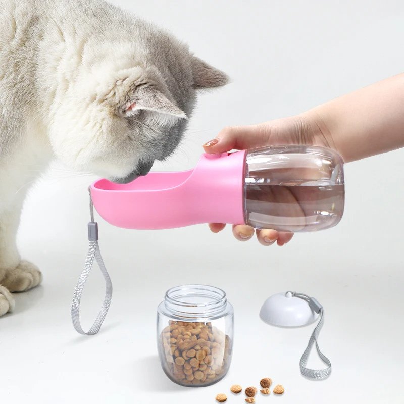 gourde-portable-pour-chat-2-en-1