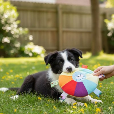 Jouet pour chien multicolore