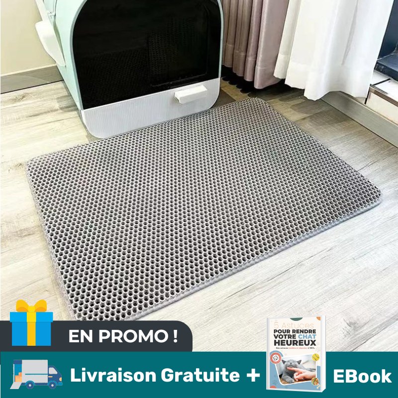 TAPIS POLYMÈRE POUR LITIÈRE | CleanPaw™ - MON TOUTOU